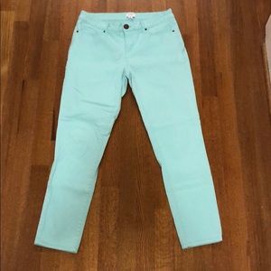Ice/Light Teal Blue Crown & Ivy Pants